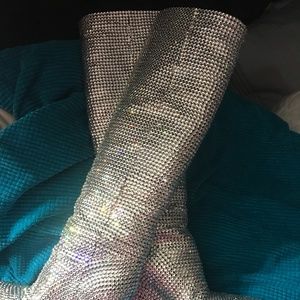 Amazing stunning crystal boots